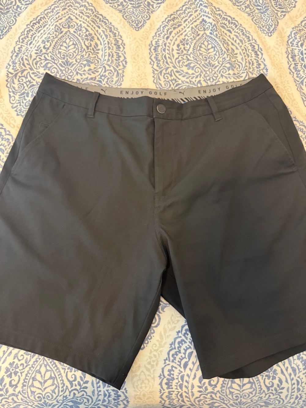 Men's Puma Black Golf Shorts